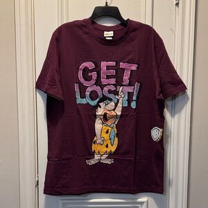 Men's Burgundy Graphic Casual Shirt